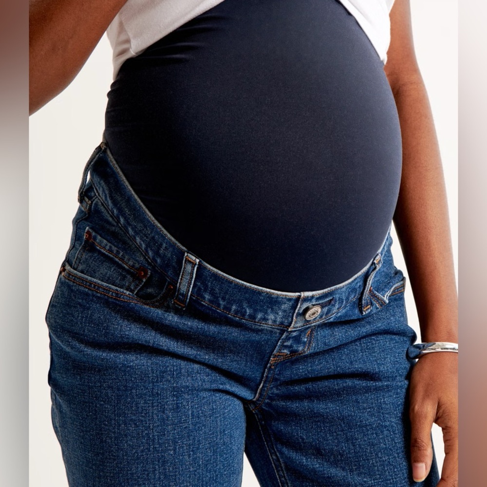 Abercrombie & Fitch Women's Blue Straight Leg Jeans